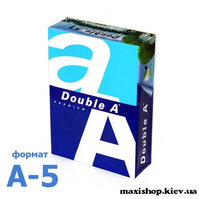 Бумага офисная Double A, A5 (148 х 210 мм), Premium 80г/м2 500 листов, класс А 1543