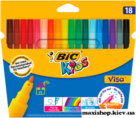 Фломастери "Kids Visa 880", 18 цветов  bc888681