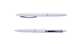 Ручка кульк.автом. COLOR, L2U, 1 мм, біл.корпус, сині чорнила  BM.8239-12