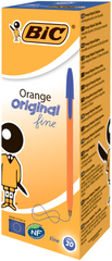 Ручка "Orange", синя на масляній основі, 20 шт/уп bc1199110111