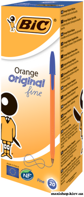 Ручка "Orange", синя на масляній основі, 20 шт/уп bc1199110111