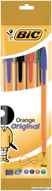 Ручка "Orange", асорти  на масляной основе., 4 цвета в блистере bc8308541