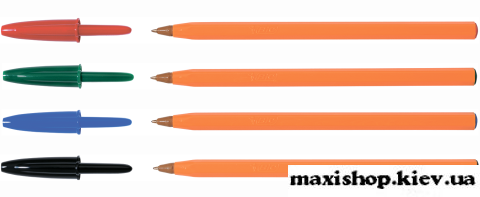 Ручка "Orange", асорті на олійній основі., 4 кольори в блістері bc8308541