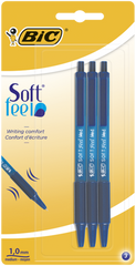 Ручка "Soft Feel Clic Grip", синяя, 3шт в блистере bc837396
