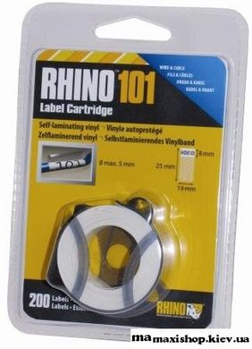 Стрічки для RHINO 101 S0810140 білий самоламінірующейся вініл стрічки D1