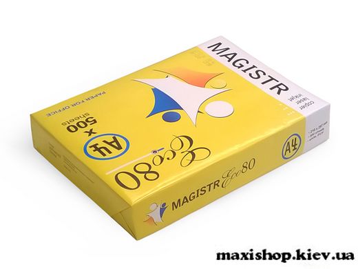Папір Magistr Eco 80 A4 80 г/м2, 500 арк./пач (клас С)