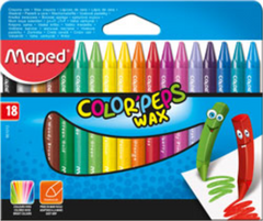 Мелки восковые COLOR PEPS Wax Crayons, 18 цв. MP.861012