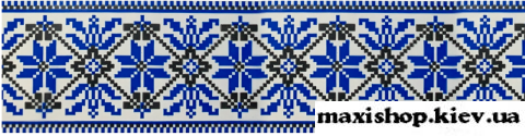 Клейкая лента упаковочная PATRIOT, 48мм x 35м, ВИШИВАНКА синя    BM.7007-68