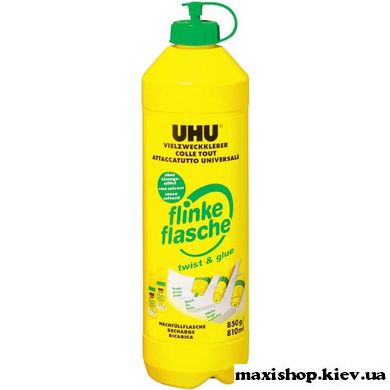 Клей UHU універсальний без розчинника glue solvent free - 850 мл.  наповнювач 46325