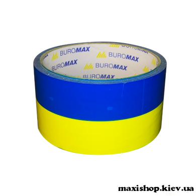 Клейкая лента упаковочная PATRIOT, 48мм x 35м, синьо-жовта   BM.7007-85