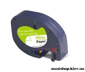 Картридж із паперовою стрічкою для принтера етикеток LetraTag DYMO S0721510 / 91200 (12мм х 4 м)