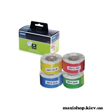 Адресные этикетки, бумажные цветные этикетки 89мм х 28мм (4рул.х130шт.) S0722380 для принтера DYMO LabelWriter 450