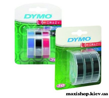 Картридж для механічного принтера Omega DYMO асорті 3 шт. S0847750 в блістері